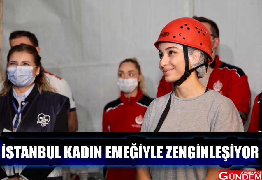 KADIN İTFAİYE ADAYLARI YARIŞTI İBB KADIN İTFAİYE KADIN EMEĞİ